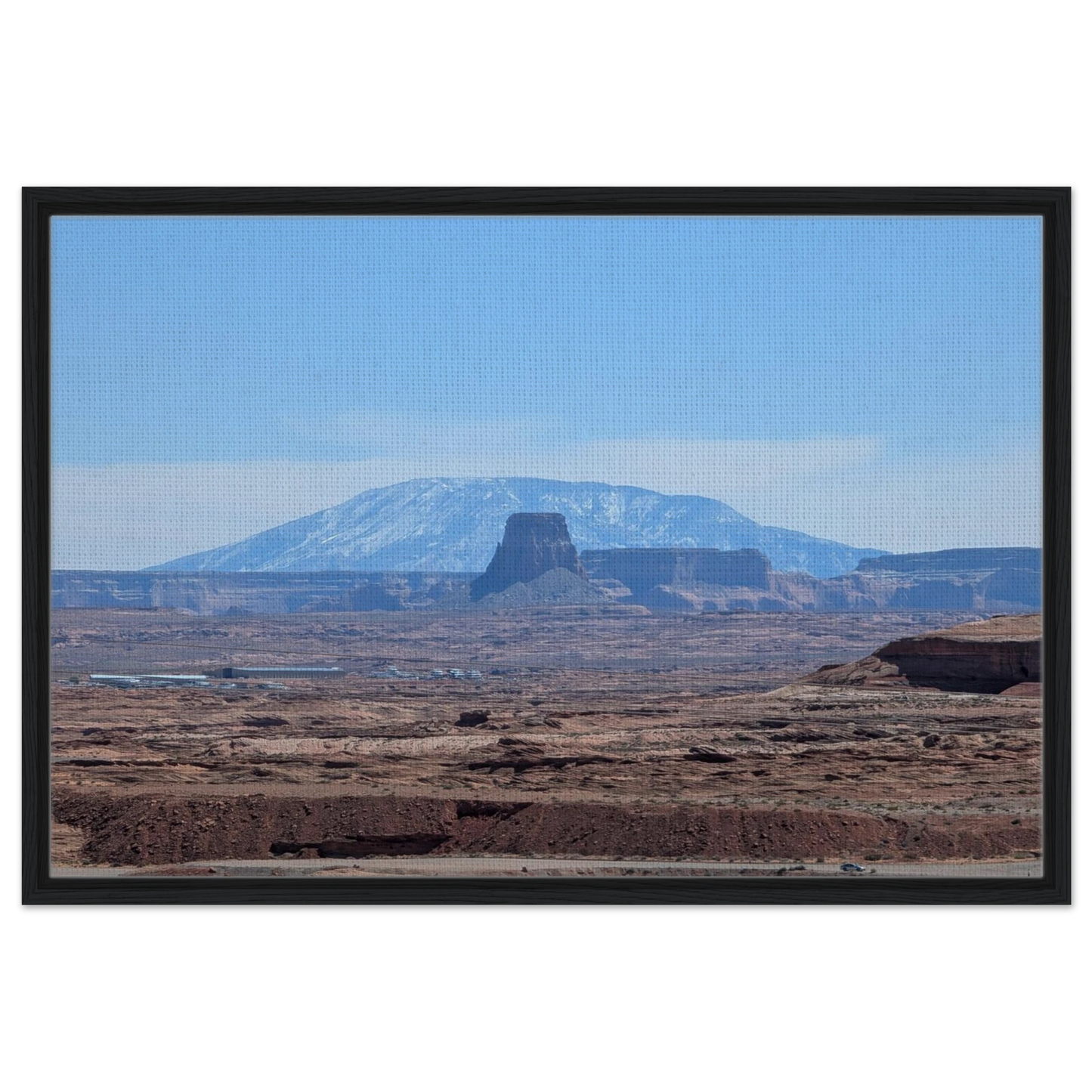 Navajo Mountain viewed across the desert near Page Arizona as Southwest canvas wall art.