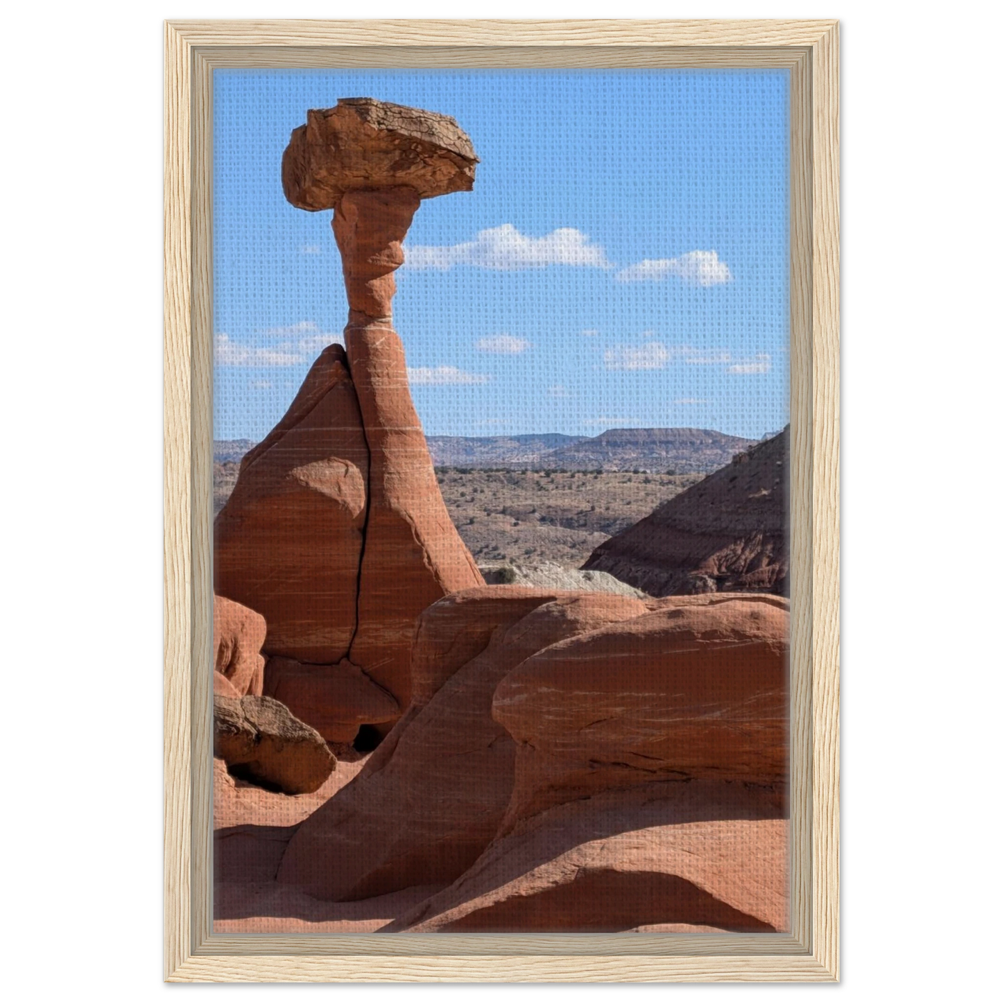 Toadstool Hoodoos near Kanab Utah as Southwest desert canvas wall art.
